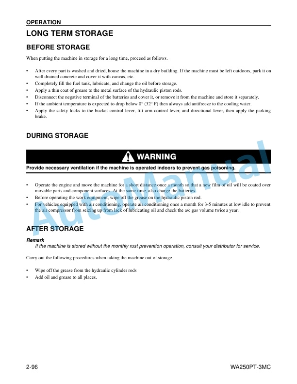 Komatsu WA250PT-3MC Wheel Loader Operation and Maintenance Manual CEAM007402 4 Komatsu WA250PT-3MC Wheel Loader Operation and Maintenance Manual CEAM007402 - Image 4