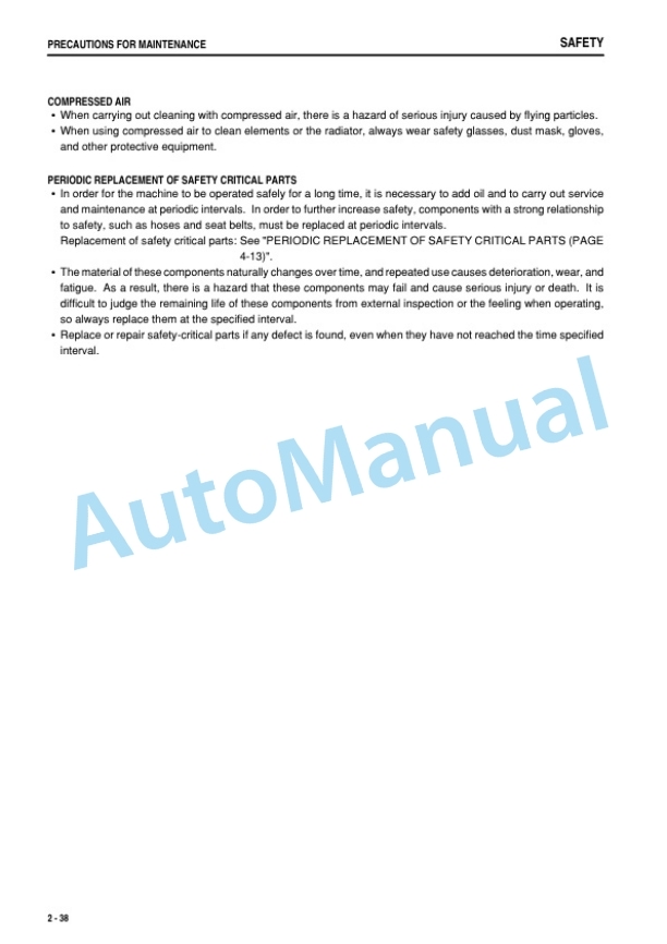Alternative view of Komatsu WA250PT-5 Galeo Wheel Loader Operation and Maintenance Manual PEN00150-00