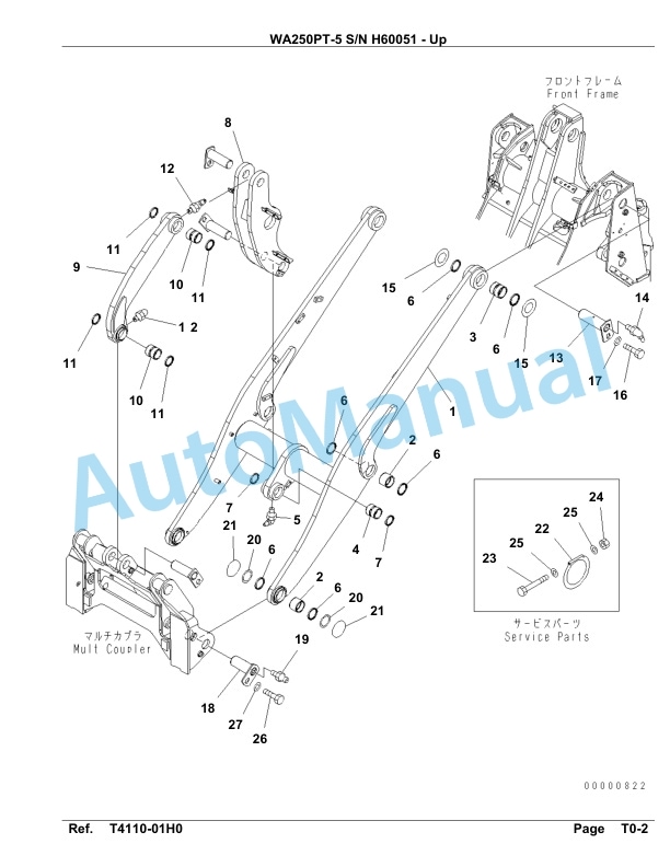 Komatsu WA250PT-5 Parts Manual H60051-up 5 Komatsu WA250PT-5 Parts Manual H60051-up-5