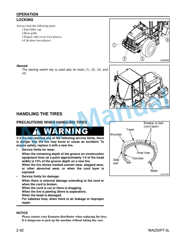 Komatsu WA250PT-5L Wheel Loader Operation and Maintenance Manual CEAM011402 4 Komatsu WA250PT-5L Wheel Loader Operation and Maintenance Manual CEAM011402 - Image 4