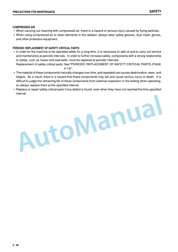 Alternative view of Komatsu WA250PTL-5 Galeo Wheel Loader Operation and Maintenance Manual TEN00218-00