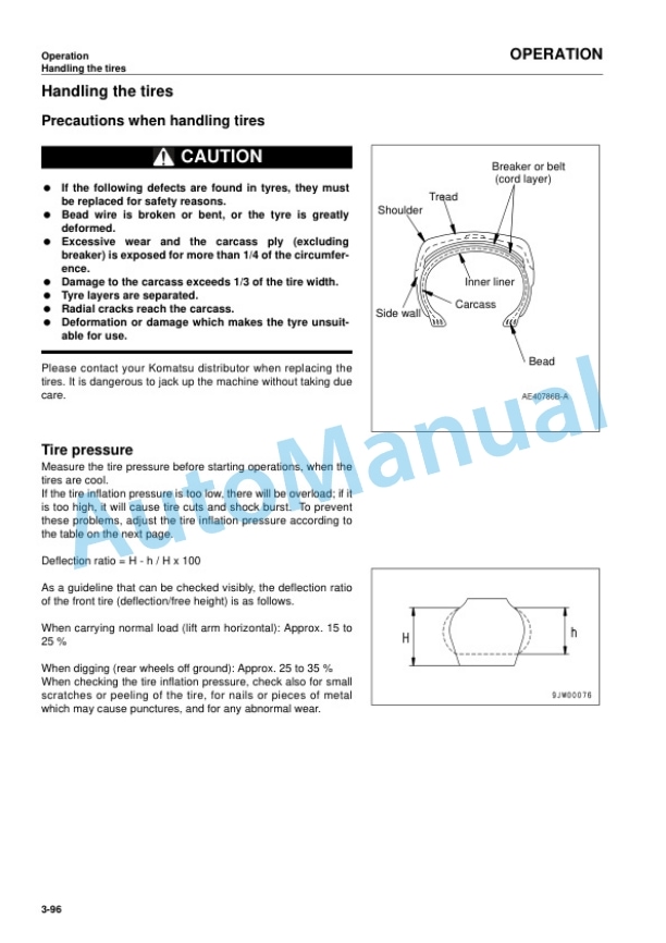 Komatsu WA250PZ-5 Wheel Loader Operation and Maintenance Manual VEAM945100 4 Komatsu WA250PZ-5 Wheel Loader Operation and Maintenance Manual VEAM945100 - Image 4