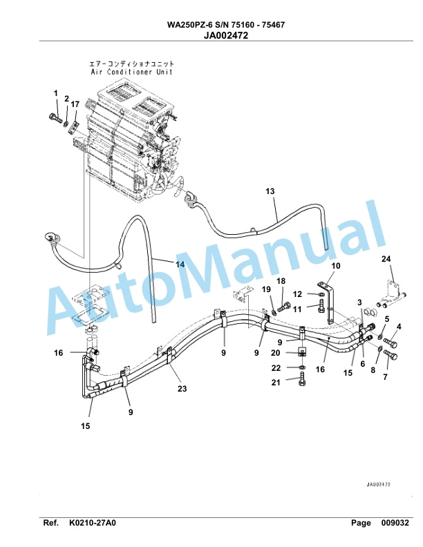 Komatsu WA250PZ-6 Parts Manual - 75160 - 75467 4 Komatsu WA250PZ-6 Parts Manual - 75160 - 75467-4