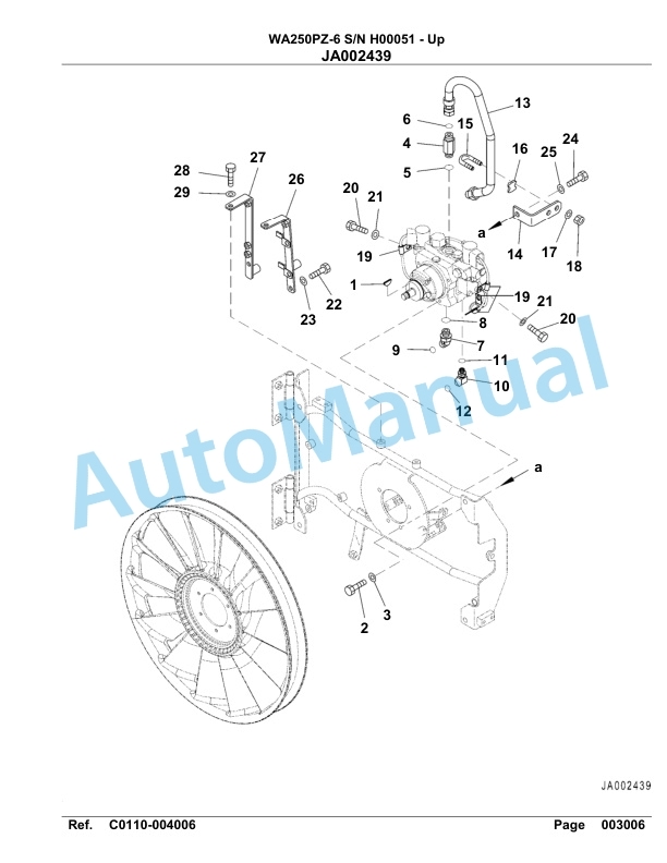 Komatsu WA250PZ-6 Parts Manual H00051-up 2 Komatsu WA250PZ-6 Parts Manual H00051-up-2