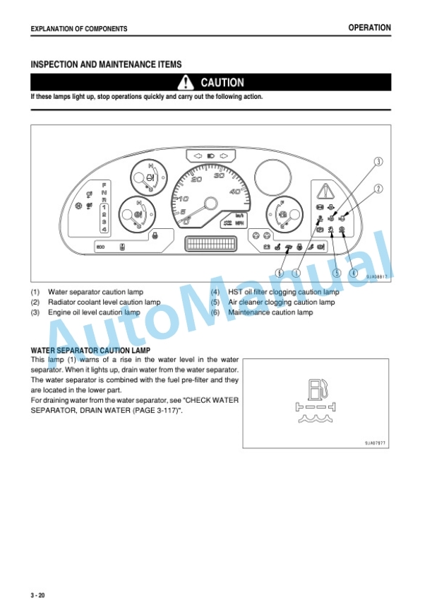 Alternative view of Komatsu WA250PZ-6 Wheel Loader Operation and Maintenance Manual TEN00454-07