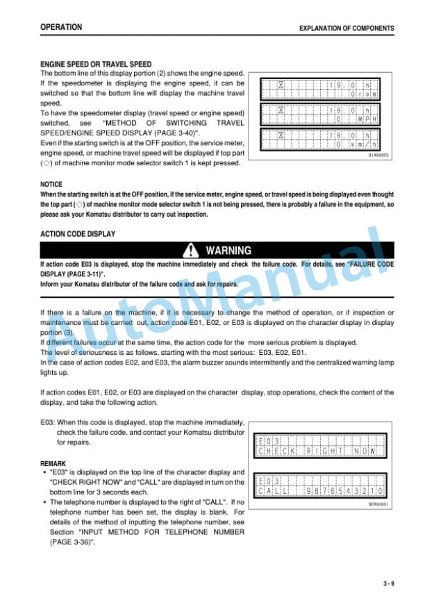 Alternative view of Komatsu WA250PZ-6 Wheel Loader Operation and Maintenance Manual TEN00455-07