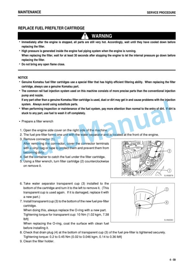 Komatsu WA250PZ-6 Wheel Loader Operation and Maintenance Manual TEN01102-00 5 Komatsu WA250PZ-6 Wheel Loader Operation and Maintenance Manual TEN01102-00-5