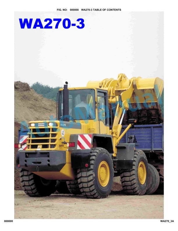 Komatsu WA270-3 Parts Manual WA270H20051 1 Komatsu WA270-3 Parts Manual WA270H20051