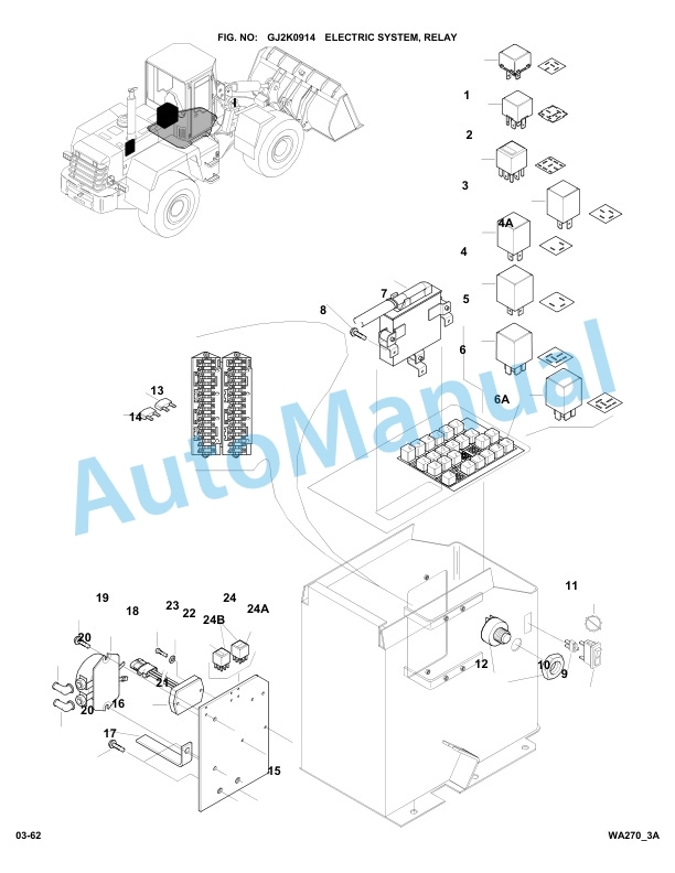 Komatsu WA270-3 Parts Manual WA270H20051 2 Komatsu WA270-3 Parts Manual WA270H20051-2