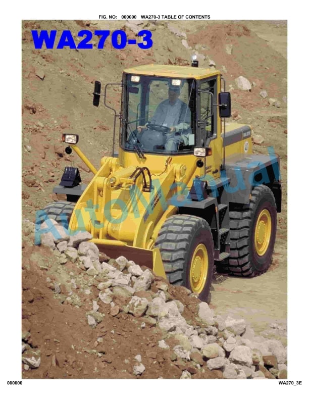 Komatsu WA270-3 Parts Manual WA270H21038 1 Komatsu WA270-3 Parts Manual WA270H21038