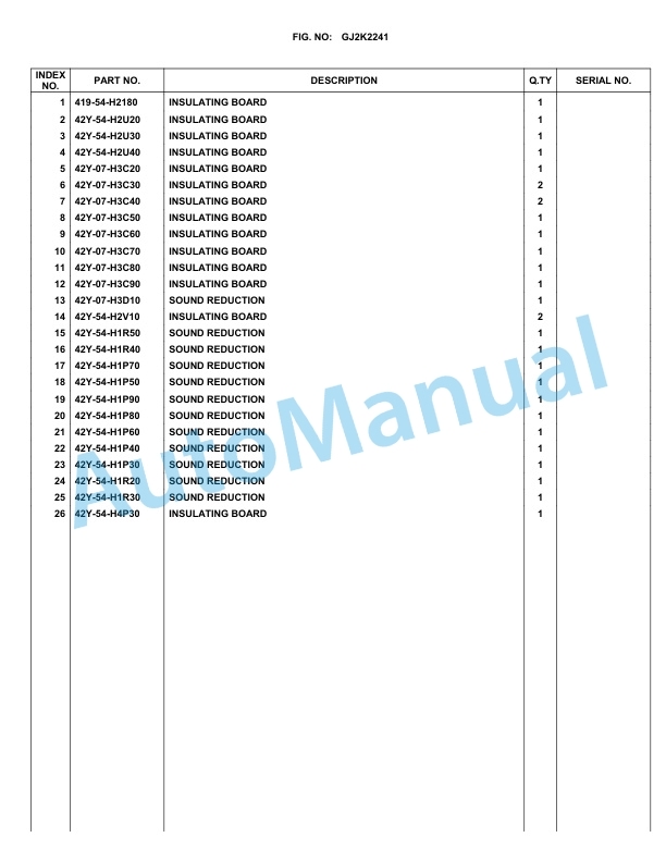 Komatsu WA270-3 Parts Manual WA270H21038 4 Komatsu WA270-3 Parts Manual WA270H21038-4