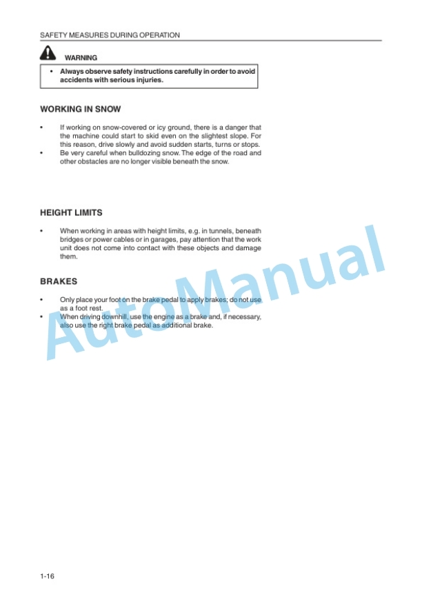 Alternative view of Komatsu WA270-3 Wheel Loader Operation and Maintenance Manual VEAM340100