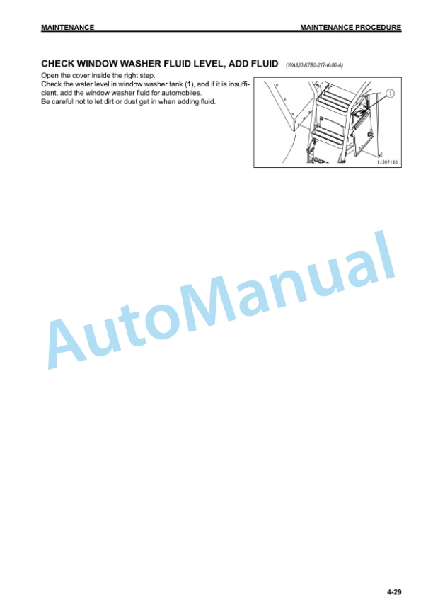 Komatsu WA270-7 Wheel Loader Operation and Maintenance Manual TEN00617-07 5 Komatsu WA270-7 Wheel Loader Operation and Maintenance Manual TEN00617-07 - Image 5