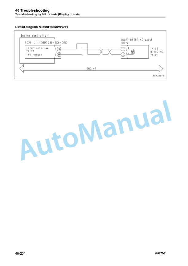 Komatsu WA270-7 Wheel Loader Shop Manual SEN06255-08 3 Komatsu WA270-7 Wheel Loader Shop Manual SEN06255-08 - Image 3