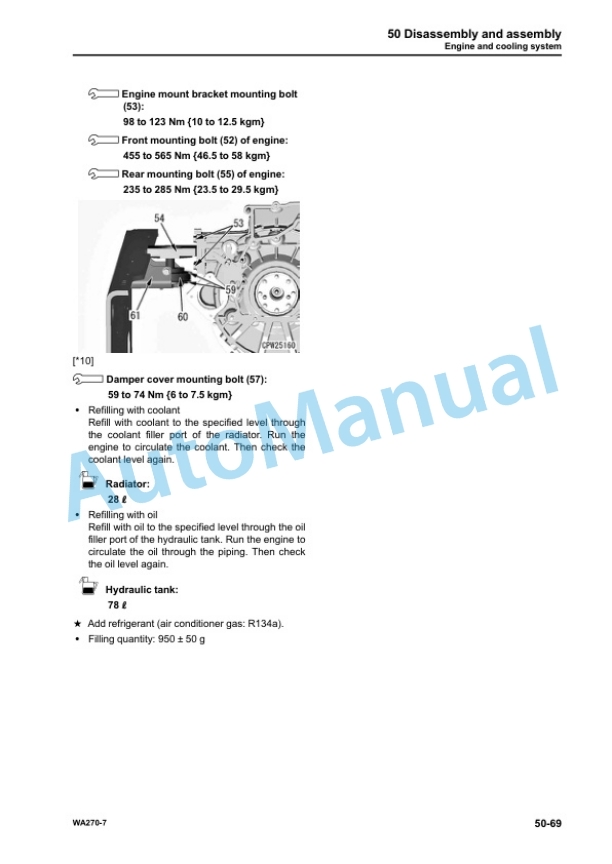 Komatsu WA270-7 Wheel Loader Shop Manual SEN06255-08 5 Komatsu WA270-7 Wheel Loader Shop Manual SEN06255-08 - Image 5