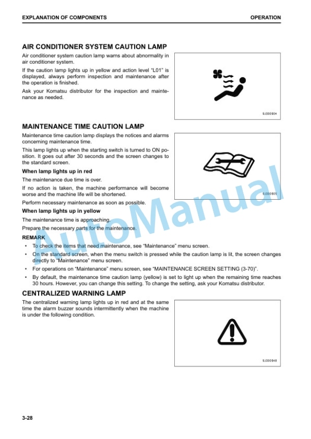 Alternative view of Komatsu WA270-8 Wheel Loader Operation and Maintenance Manual CEAM031701