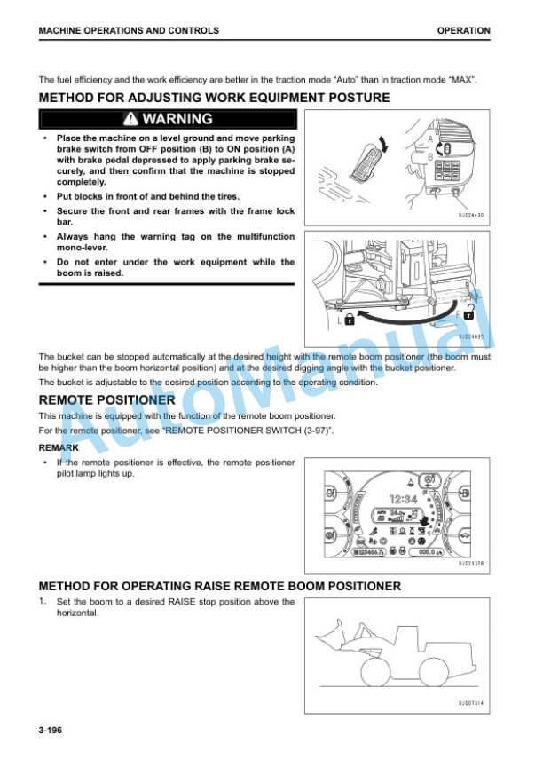 Komatsu WA270-8 Wheel Loader Operation and Maintenance Manual CEAM031701 4 Komatsu WA270-8 Wheel Loader Operation and Maintenance Manual CEAM031701 - Image 4