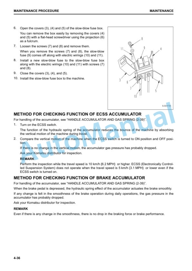 Komatsu WA270-8 Wheel Loader Operation and Maintenance Manual CEAM031701 5 Komatsu WA270-8 Wheel Loader Operation and Maintenance Manual CEAM031701 - Image 5