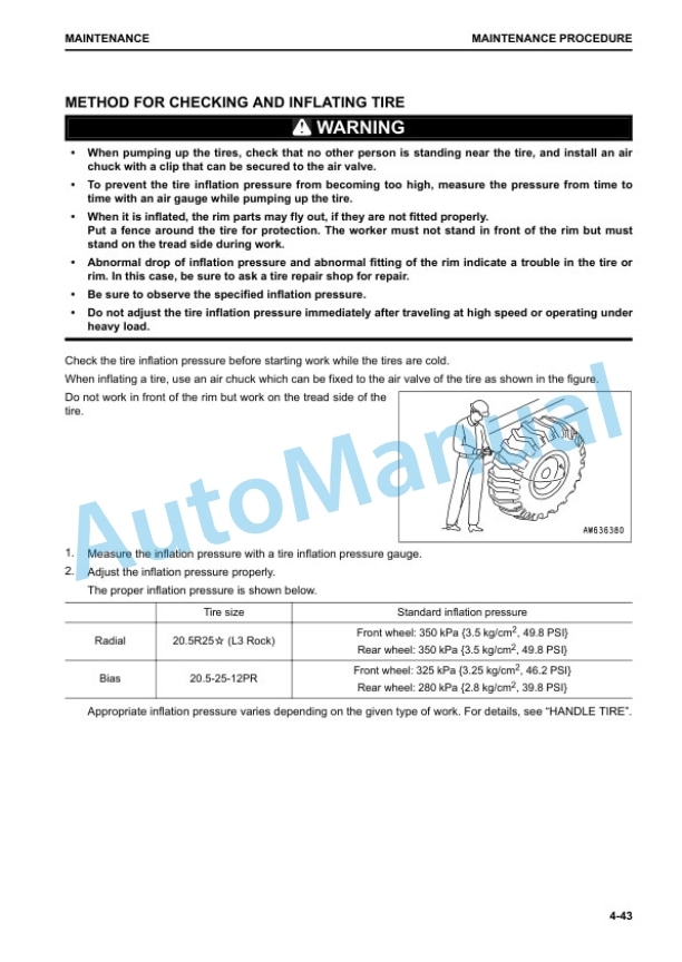 Komatsu WA270-8 Wheel Loader Operation and Maintenance Manual TEN00832-01 5 Komatsu WA270-8 Wheel Loader Operation and Maintenance Manual TEN00832-01 - Image 5