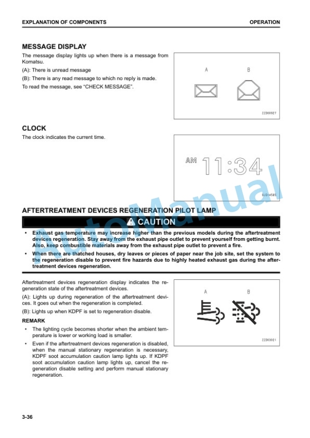 Alternative view of Komatsu WA270-8 Wheel Loader Operation and Maintenance Manual TEN00985-00