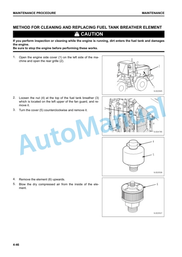 Komatsu WA270-8 Wheel Loader Operation and Maintenance Manual TEN01014-00 5 Komatsu WA270-8 Wheel Loader Operation and Maintenance Manual TEN01014-00 - Image 5