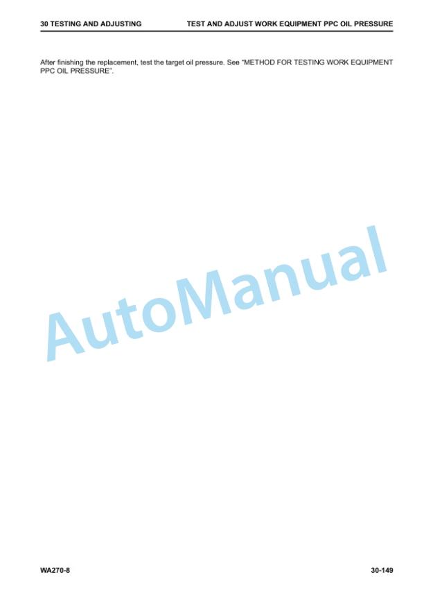 Komatsu WA270-8 Wheel Loader Shop Manual CEBM031300 2 Komatsu WA270-8 Wheel Loader Shop Manual CEBM031300 - Image 2