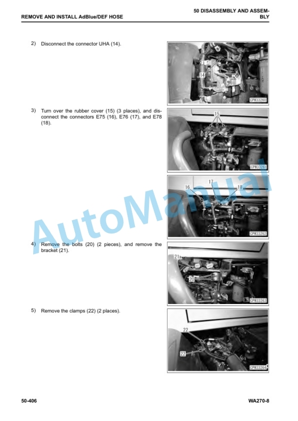 Komatsu WA270-8 Wheel Loader Shop Manual CEBM031300 5 Komatsu WA270-8 Wheel Loader Shop Manual CEBM031300 - Image 5