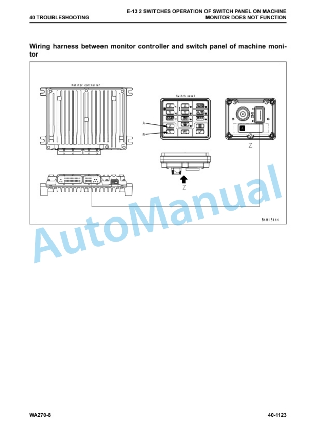 Komatsu WA270-8 Wheel Loader Shop Manual CEBM031301 4 Komatsu WA270-8 Wheel Loader Shop Manual CEBM031301 - Image 4