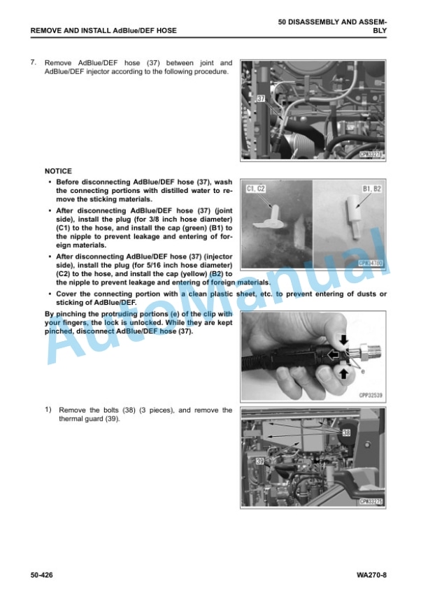 Komatsu WA270-8 Wheel Loader Shop Manual SEN06600-10 5 Komatsu WA270-8 Wheel Loader Shop Manual SEN06600-10 - Image 5