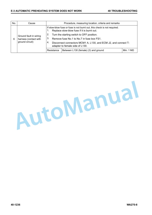 Komatsu WA270-8 Wheel Loader Shop Manual SEN06600-13 4 Komatsu WA270-8 Wheel Loader Shop Manual SEN06600-13 - Image 4