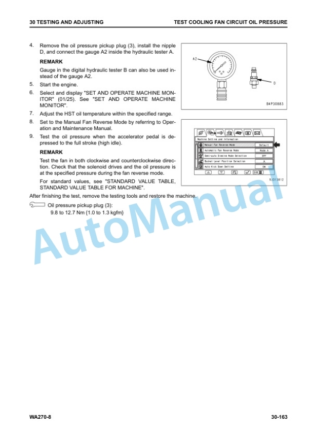 Komatsu WA270-8 Wheel Loader Shop Manual VENBM31500 2 Komatsu WA270-8 Wheel Loader Shop Manual VENBM31500 - Image 2
