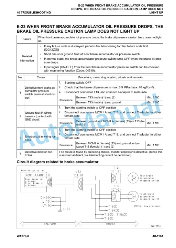 Komatsu WA270-8 Wheel Loader Shop Manual VENBM31500 4 Komatsu WA270-8 Wheel Loader Shop Manual VENBM31500 - Image 4