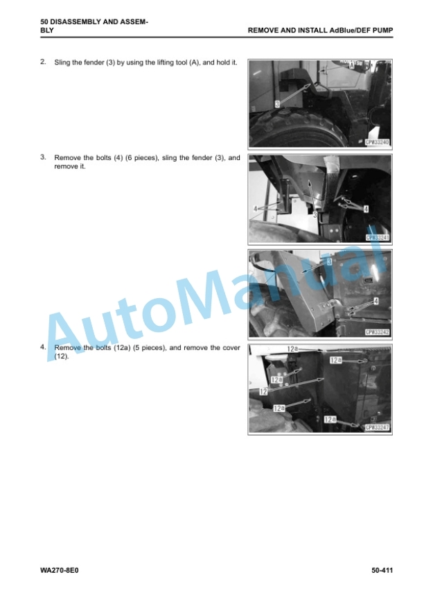 Komatsu WA270-8E0 Wheel Loader Shop Manual SEN06793-00 5 Komatsu WA270-8E0 Wheel Loader Shop Manual SEN06793-00 - Image 5