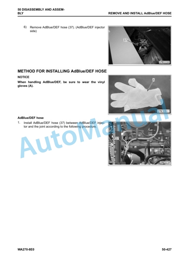 Komatsu WA270-8E0 Wheel Loader Shop Manual VENBM34000 5 Komatsu WA270-8E0 Wheel Loader Shop Manual VENBM34000 - Image 5