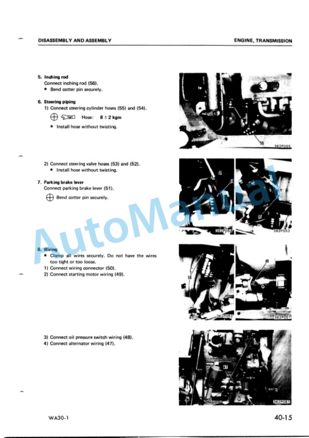 Komatsu WA30-1 Wheel Loader Shop Manual SEBM0362A01 4 Komatsu WA30-1 Wheel Loader Shop Manual SEBM0362A01 - Image 4