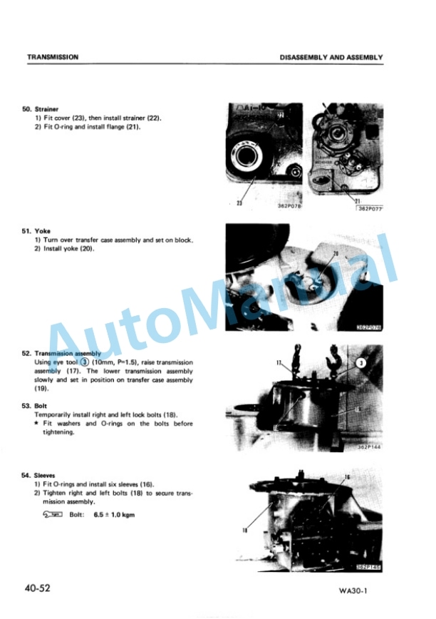 Komatsu WA30-1 Wheel Loader Shop Manual SEBM0362A01 5 Komatsu WA30-1 Wheel Loader Shop Manual SEBM0362A01 - Image 5