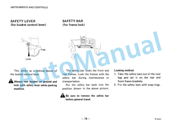 Alternative view of Komatsu WA30-2 Wheel Loader Operation and Maintenance Manual SEAM362B04