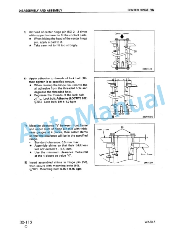 Komatsu WA30-5 Avance Wheel Loader Shop Manual SEBM016503 5 Komatsu WA30-5 Avance Wheel Loader Shop Manual SEBM016503 - Image 5