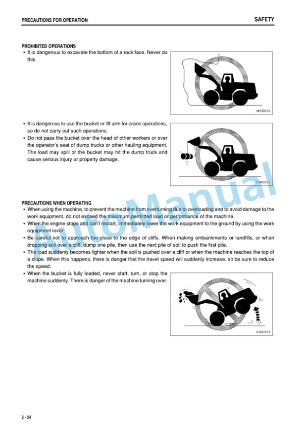 Alternative view of Komatsu WA30-5, WA50-3 Wheel Loader Operation and Maintenance Manual SEAM059800T