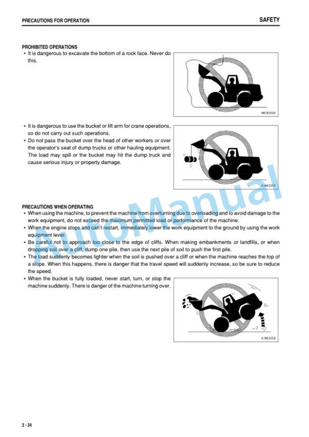 Alternative view of Komatsu WA30-5, WA50-3 Wheel Loader Operation and Maintenance Manual TEN00071-00