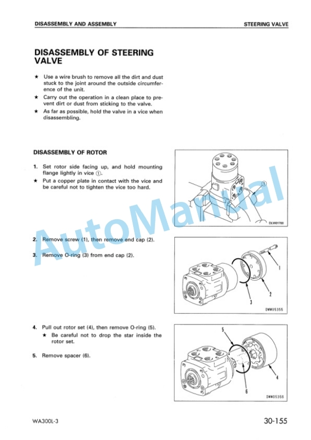 Komatsu WA300L-3 Avance Loader Shop Manual SEBM017300 5 Komatsu WA300L-3 Avance Loader Shop Manual SEBM017300 - Image 5