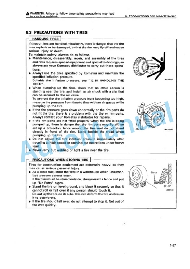 Alternative view of Komatsu WA300L-3 Wheel Loader Operation and Maintenance Manual SEAD033202T