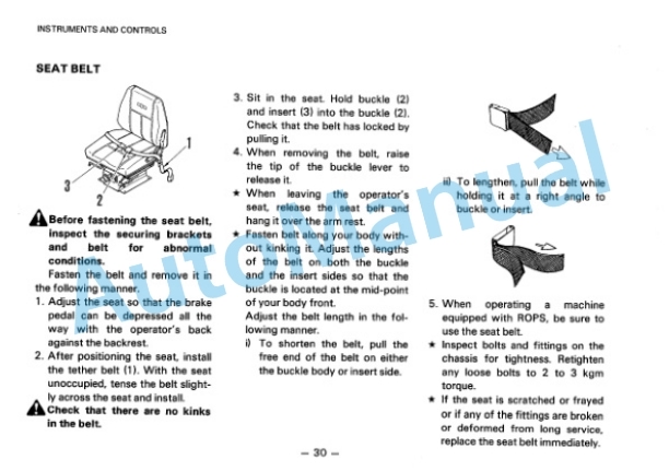 Alternative view of Komatsu WA320-1 Wheel Loader Operation and Maintenance Manual SEAMU4190106