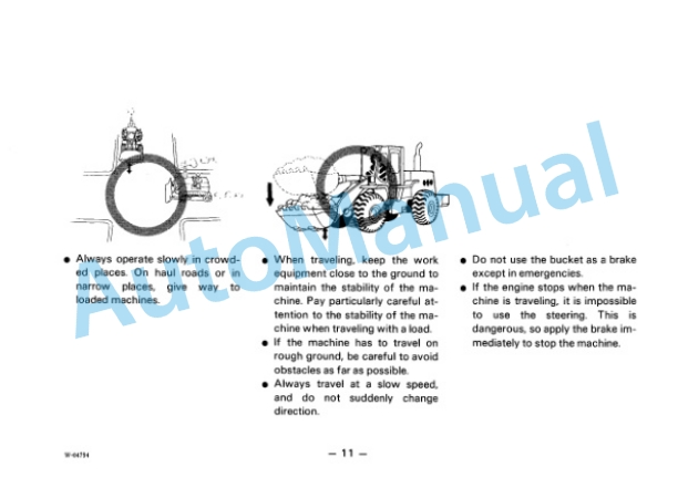 Komatsu WA320-1 Wheel Loader Operation and Maintenance Manual SEAMU4190106 5 Komatsu WA320-1 Wheel Loader Operation and Maintenance Manual SEAMU4190106 - Image 5