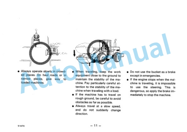Komatsu WA320-1 Wheel Loader Operation and Maintenance Manual SEAMU419C102 5 Komatsu WA320-1 Wheel Loader Operation and Maintenance Manual SEAMU419C102 - Image 5