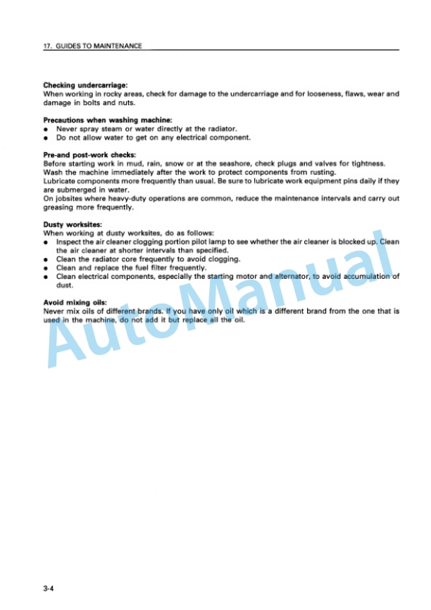 Komatsu WA320-3 Avance Auto Shift Transmission Wheel Loader Operation and Maintenance Manual TEN00256-00 4 Komatsu WA320-3 Avance Auto Shift Transmission Wheel Loader Operation and Maintenance Manual TEN00256-00 - Image 4