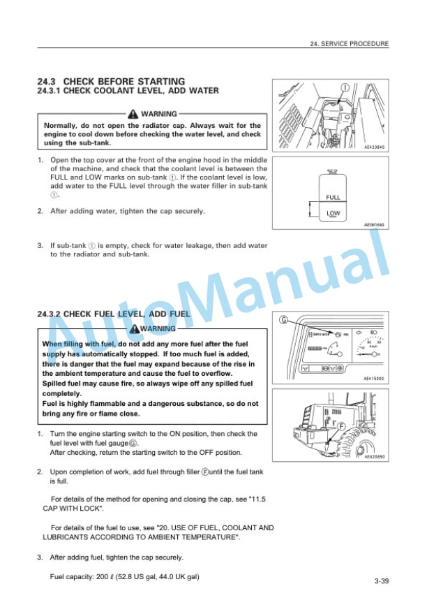 Komatsu WA320-3 Avance Custom Wheel Loader Operation and Maintenance Manual TEN00222-01 5 Komatsu WA320-3 Avance Custom Wheel Loader Operation and Maintenance Manual TEN00222-01 - Image 5