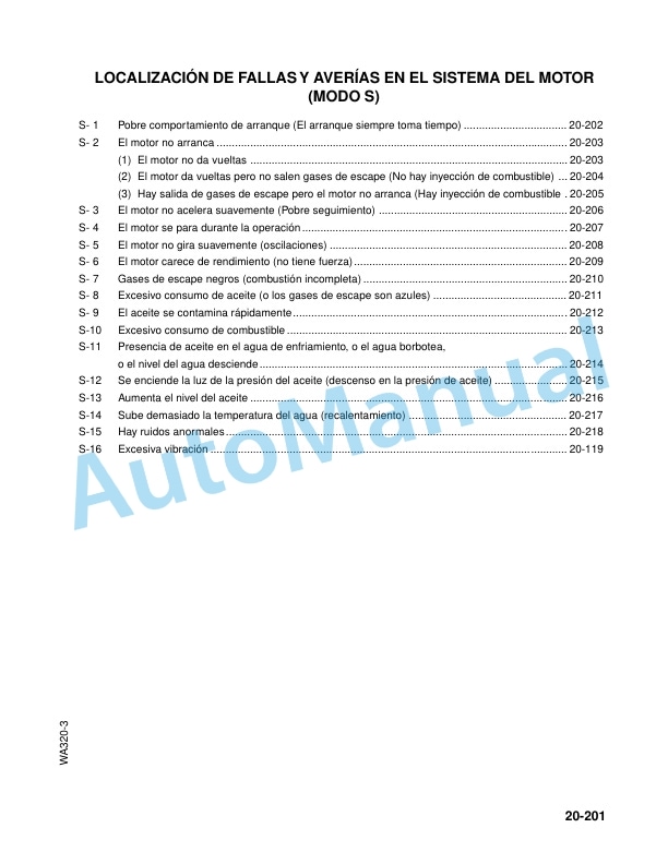 Komatsu WA320-3 Avance Loader Shop Manual GSBM006005 3 Komatsu WA320-3 Avance Loader Shop Manual GSBM006005-3