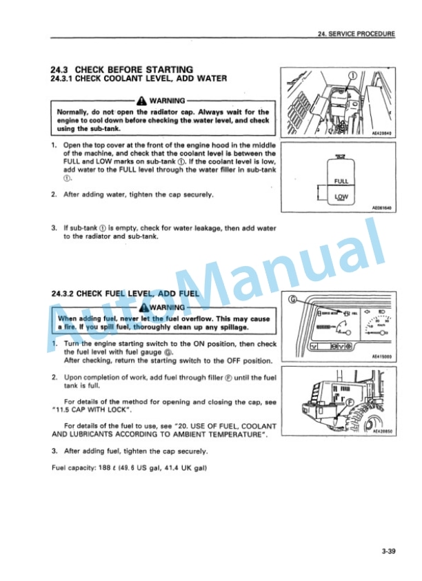 Komatsu WA320-3 Avance Wheel Loader Operation and Maintenance Manual OMEW3200M1 5 Komatsu WA320-3 Avance Wheel Loader Operation and Maintenance Manual OMEW3200M1 - Image 5