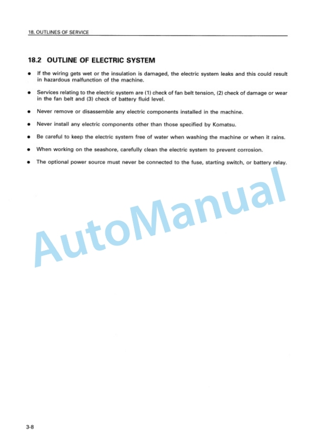 Komatsu WA320-3 Avance Wheel Loader Operation and Maintenance Manual TEN00255-00 4 Komatsu WA320-3 Avance Wheel Loader Operation and Maintenance Manual TEN00255-00 - Image 4